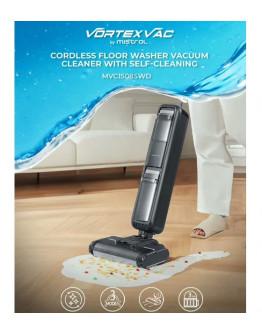 MAYER VACUUM 580ML CORDLESS FLOOR WASHER VACUUM CLEANER WITH SELF-CLEANING 